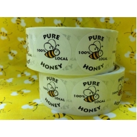 New Pure 100% Local Honey Sticker